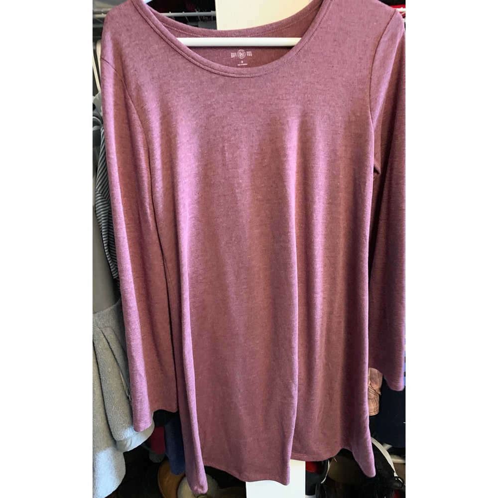 Long sleeve pink sweater dress